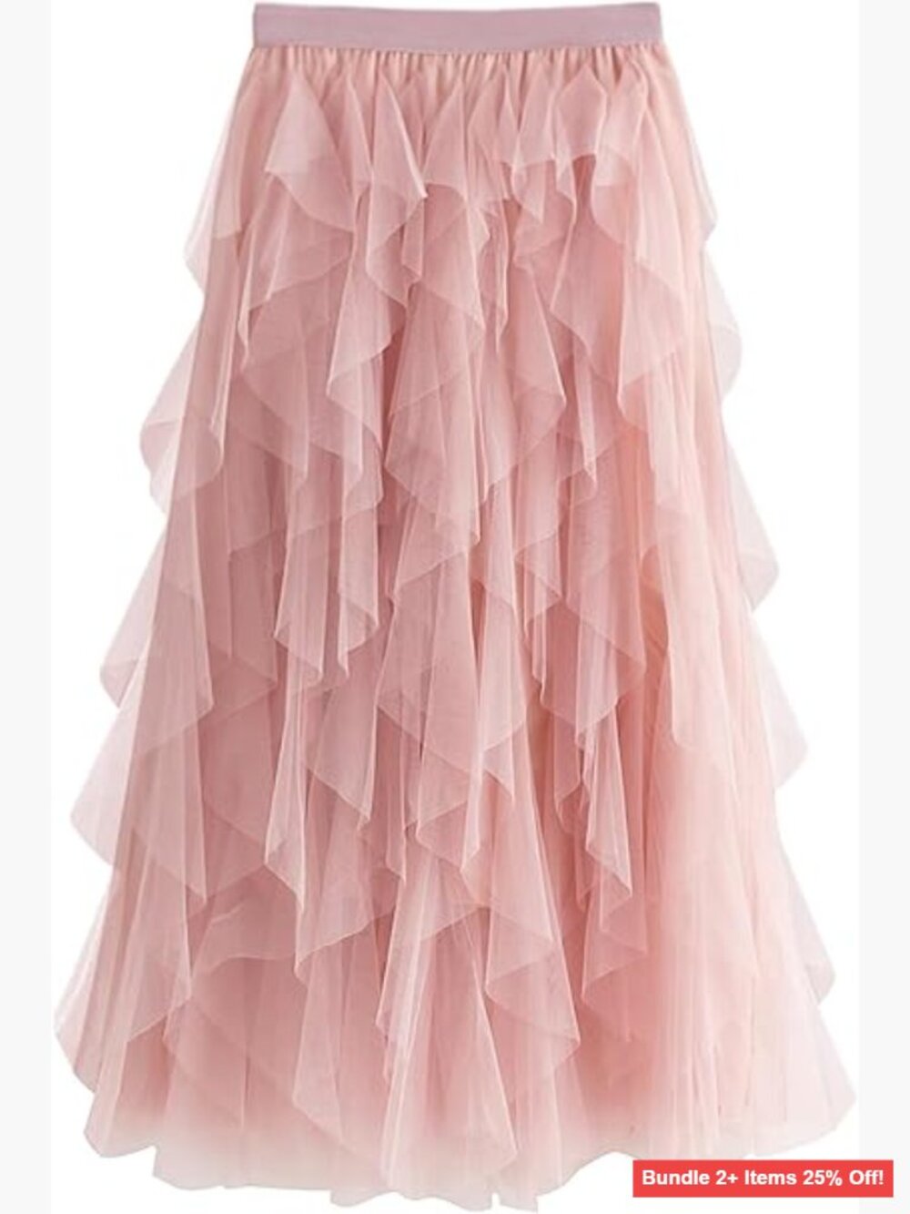 Long Maxi Skirt High Waisted Tulle A-Line Flowy Summer Casual